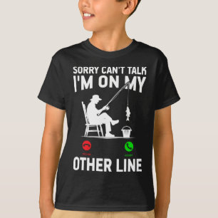 Rolig fiske Pappa Män Rolig rulle Cool fisk B Fisk T Shirt