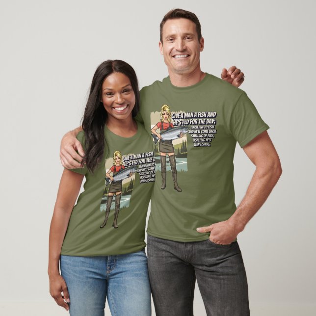 Rolig fiske T-shirt (Unisex)