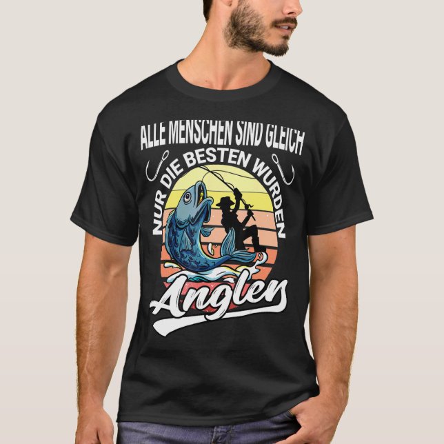 Rolig fiske teamdesign för fiskfans t shirt (Framsida)