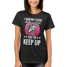 Rolig fiske-tema t-shirt