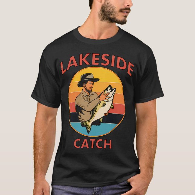 Rolig fiske-tröja för män 80-årsdag t shirt (Framsida)