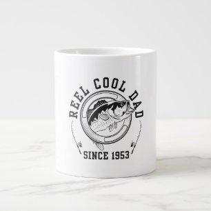 Rolig fiskecitat Rulle Kall Pappa Sedan 1953 Jumbo Mugg