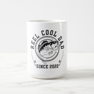 Rolig fiskecitat Rulle Kall Pappa Sedan 2022 Kaffemugg
