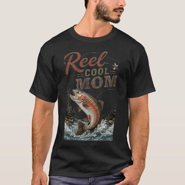 Rolig fiskegåva till mamma t shirt (Framsida)