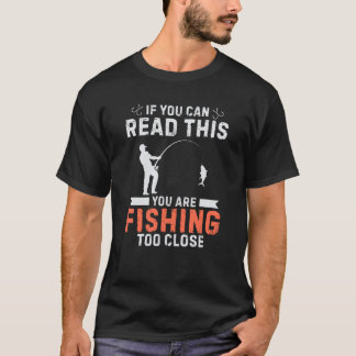 Rolig fiskepresent för pappa fiskare och farfar t shirt
