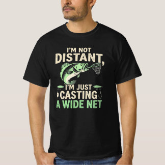 Rolig Fiskepunsel Jag Kastar Ett Brett Nät T Shirt