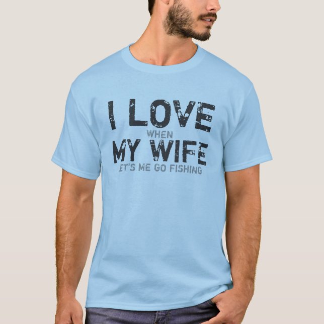 Rolig fiskeT-tröja Tee Shirt (Framsida)