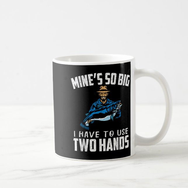 Rolig fisketräja Sarcasm Citat Skämt Hobby Humor Kaffemugg (Höger)