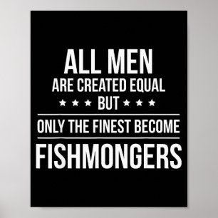 Rolig Fiskhandlare Tröja_ Perfekt Jobb & Arbetspre Poster