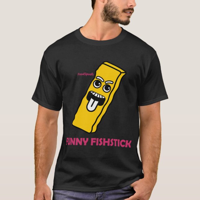 Rolig Fiskpinne T Shirt (Framsida)