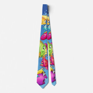rolig fisktecknadtie slips