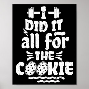 Rolig Fitness Träning Gym Viktlyftning Bodybuild Poster