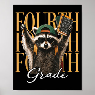Rolig fjärde klass lärare Fvibesl tvättbjörn tillb Poster