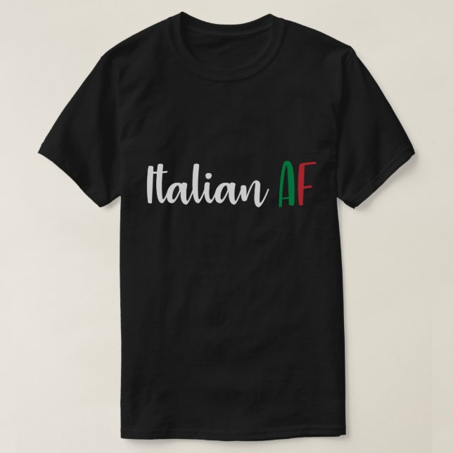 Rolig flagga för italienareAF av manar för T Shirt (Design framsida)