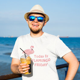 Rolig Flamingo Fredag Tema Tee