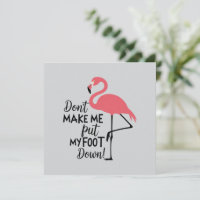 Rolig Flamingo, Gör Mig Inte Att Sätta Min Fot I B