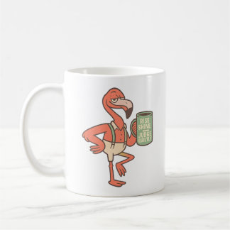 Rolig Flamingo Kaffe Citat Konst Kaffemugg