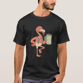 Rolig Flamingo Kaffeecitat Konst T Shirt