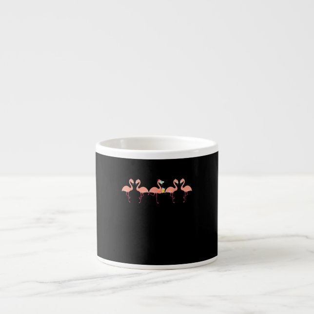 Rolig Flamingo Sällskapsfest Cocktail Älskare Espressomugg (Framsidan)