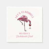 Rolig Flamingo Sängkammarweekend Party Papper