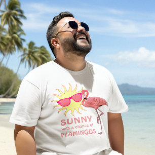 Rolig Flamingo Strand Väderprognos Tröja