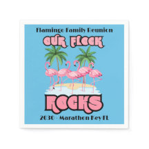 Rolig Flamingo Vår Flock Rockar