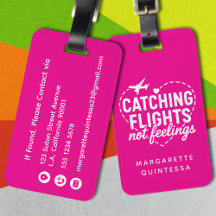 Rolig flickig resesassy Citat Hot Pink Semester