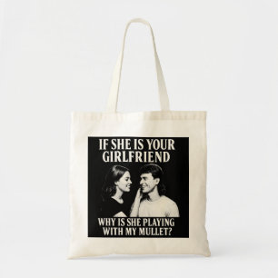 Rolig flickvän Mullet Play Totebag Tygkasse