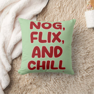 Rolig Flix och Chill Kul Jul Häng Ut Kudde