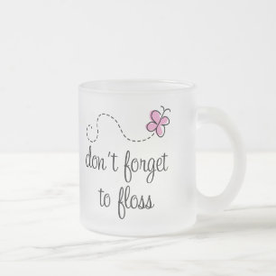 Rolig Flosstandhygienistmugg Frostad Glasmugg