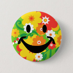 Rolig flower powertapet knapp