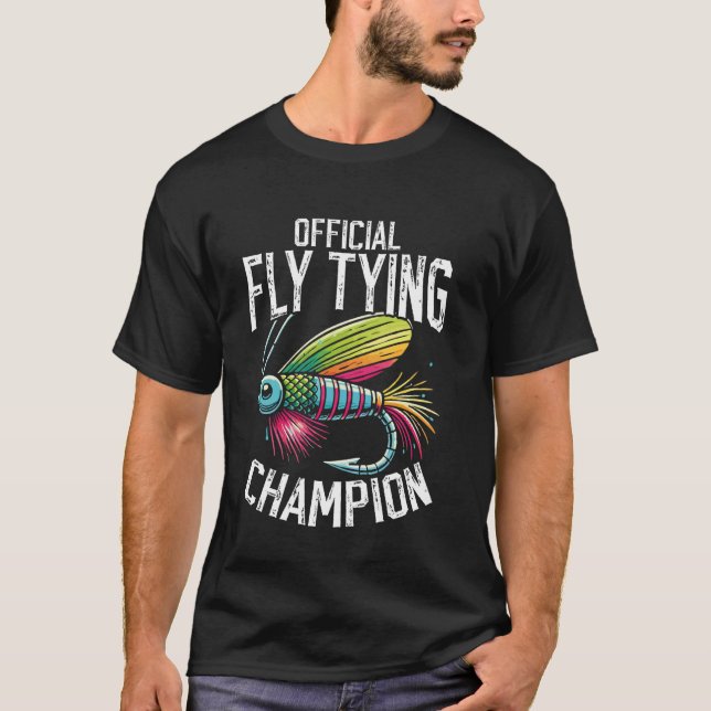 Rolig fluga Tring öring fiske flugkastning torr fl T Shirt (Framsida)