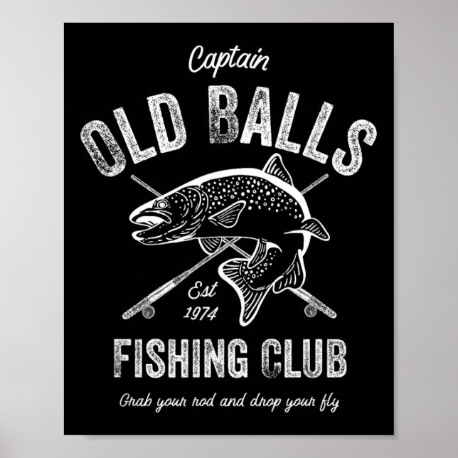 Rolig flugfiske födelsedag för män 50-årsdag poster (Framsidan)