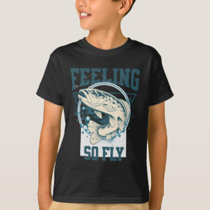 Rolig flugfisketräja för fiskare  t shirt