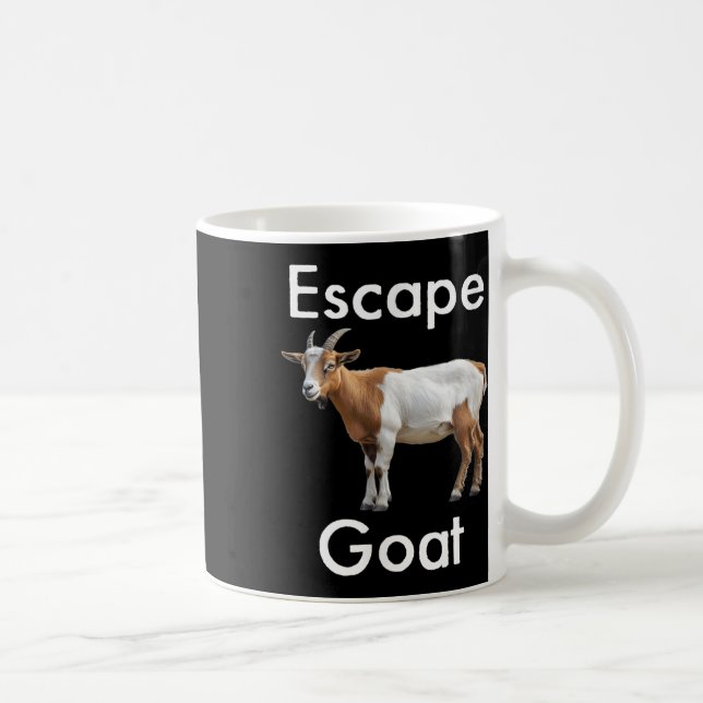 Rolig Flykt Get Scapegoat Djur Huda Humor Isla Kaffemugg (Höger)