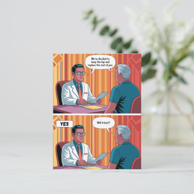 Rolig födelsedag Grattis på födelsedagen Gammal ål Vykort (Stående Fram)