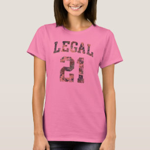 Rolig födelsedag lagliga 21 t-shirt