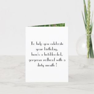 Rolig födelsedag med härligt kvinnligt kort