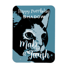 Rolig födelsedag Purrthday Katt Magnet