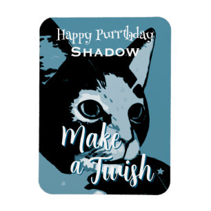 Rolig födelsedag Purrthday Katt Magnet