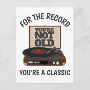 Rolig födelsedag Retro humor Du är en klassiker Vi Vykort