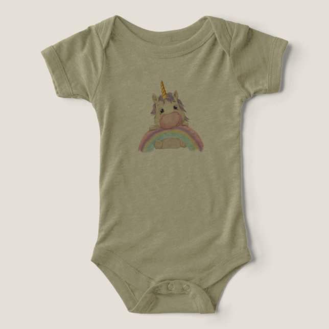 Rolig födelsedags enhörning t shirt (Design Framsida)