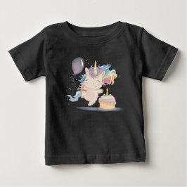 Rolig födelsedags enhörning t shirt