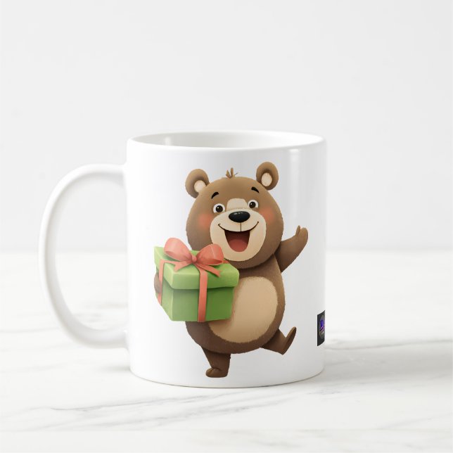 Rolig födelsedagsfirande-mugg för barn kaffemugg (Vänster)