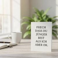 Rolig födelsedagskort för yngre vänner