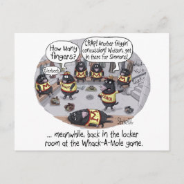 Rolig födelsedagskort - Whack-a-Mole Vykort