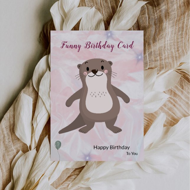 Rolig födelsedagspresent inbjudningar (Funny Birthday Card)