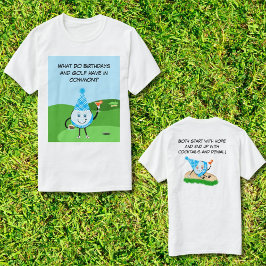 Rolig Födelsedagspresent Om Golfboll T Shirt
