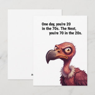 Rolig födelsedagspresent till pappa som fyller 70 julkort