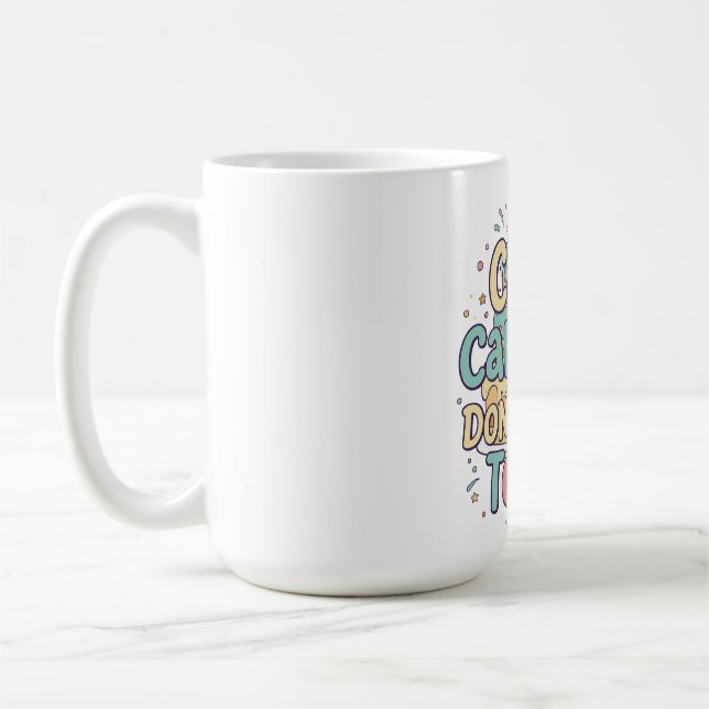Rolig födelsedagstårta - Kalorier räknas inte idag Kaffemugg (Vänster)